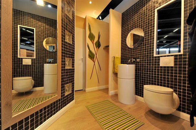 carrelage salle de bain bordeaux